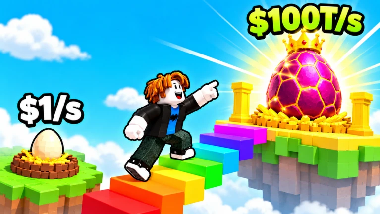 Build Stairs to Steal Eggs! thumbnail