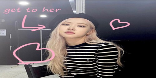 Get to the rose from blackpink for a hug