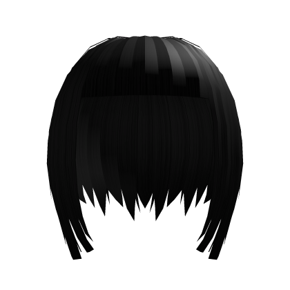 Rockstar niche emo choppy vkei short black hair