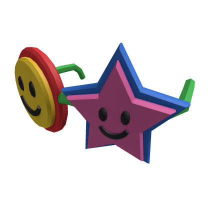 Kidcore Rainbow Smiley Star Toy Glasses