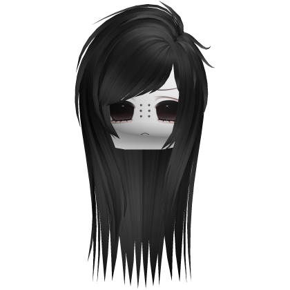 Emo Moe Black Long Scene Hair