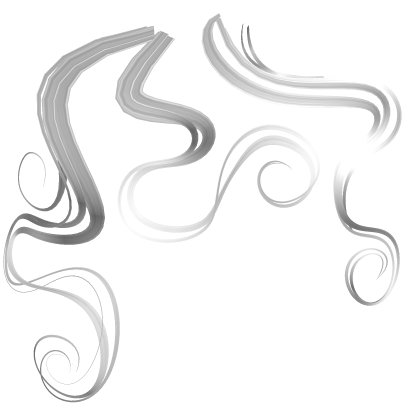 Athena's wet hair pieces (curly version) [white] Roblox item