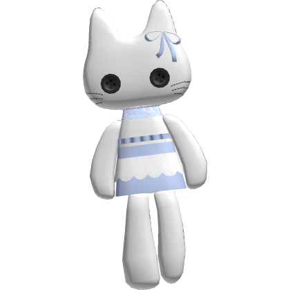୨୧ cute button eyed cat waist pet blue thumbnail