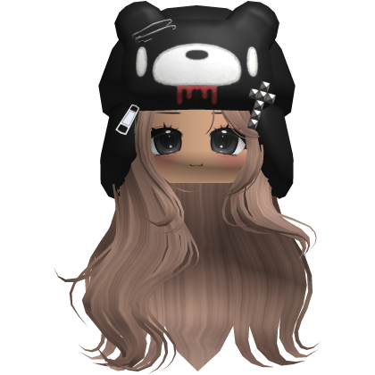 Fuzzy Bear Ushanka Flowy Long Hair (Milktea)