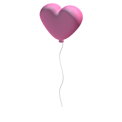 ♡ pink heart balloon thumbnail