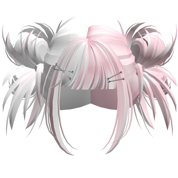 Scene Hyperpop Rave Buns (White&Pink)