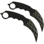 Dual Karambits: Reptile Scales