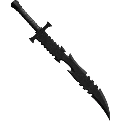 Black Medieval Knight Sword (Back)