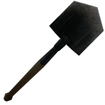 Comically large shovel