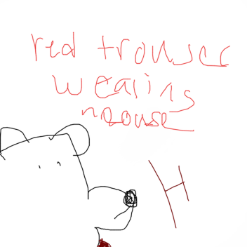 The official house of the red trouser wearing rat