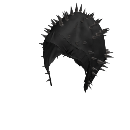 Black Spike Hood Gothic Vkei Emo Distressed  Roblox item