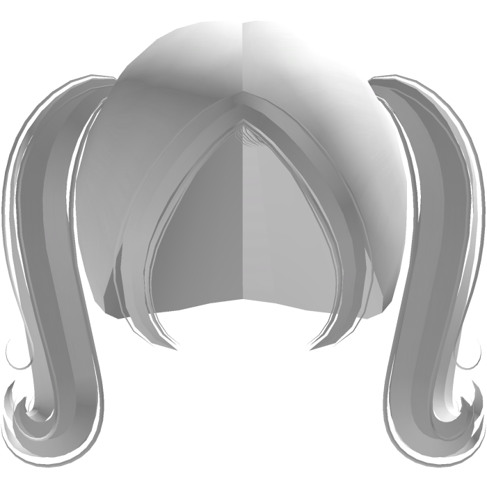 ۶ৎ | cute short pigtails flipped in pure white