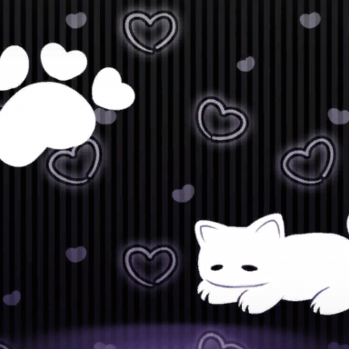 Sleeping Black Cat Emo Background