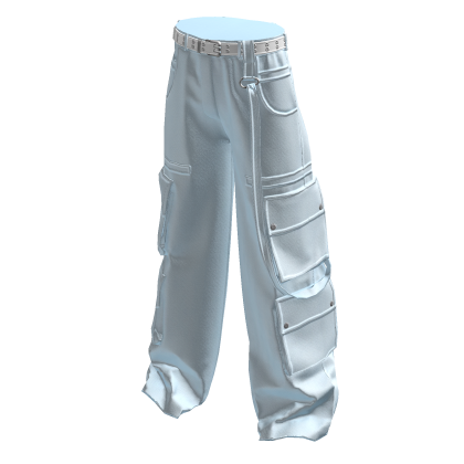 Pastel Blue Cargo Pants