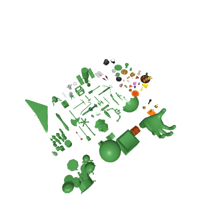 assortment of peculiar shapes