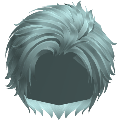 Teal Side Comb Over Anime Boy Hair