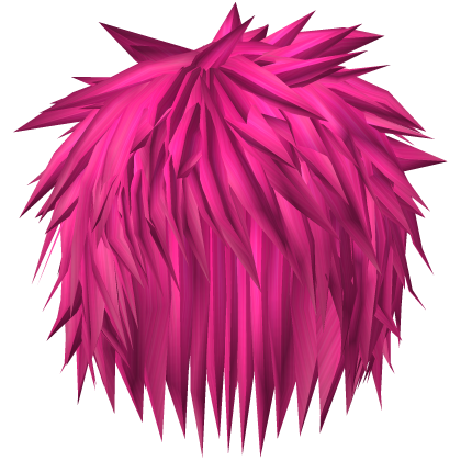 Hot Pink Extreme Spiky Emo Messy Boy Hair 60.