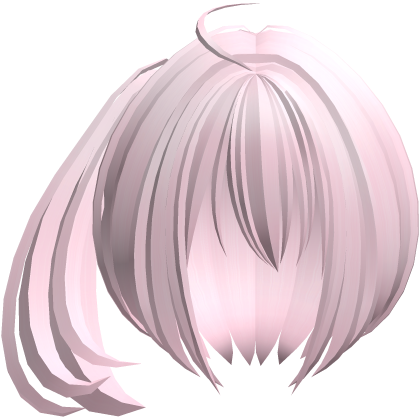 2000s moe short fluffy side pony pink