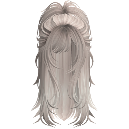 Wolfcut Spikey Half Up Silver