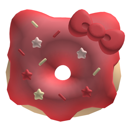 Kitty Donut - Red White