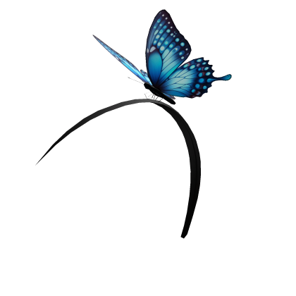 Butterfly on Hair_black Roblox item