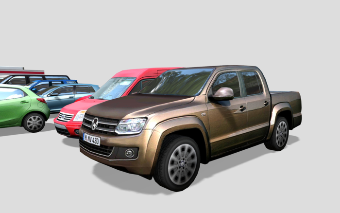 Low poly Textured Vehicle Pack preview 1