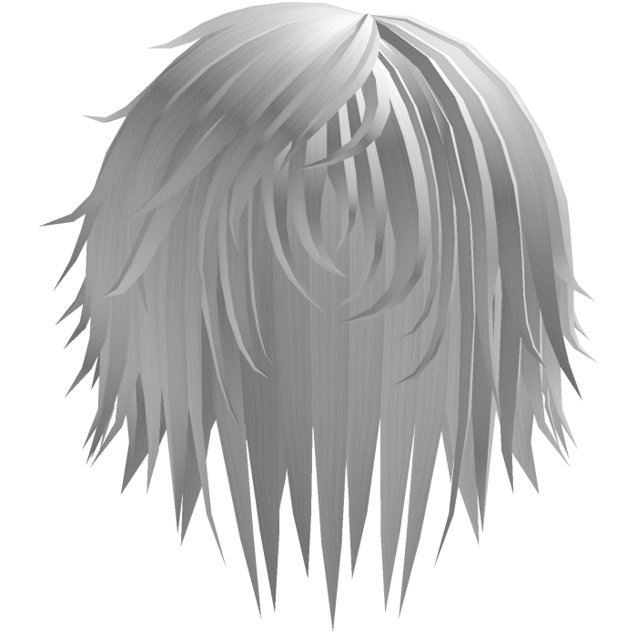Soft Messy Emo Vkei White Hair