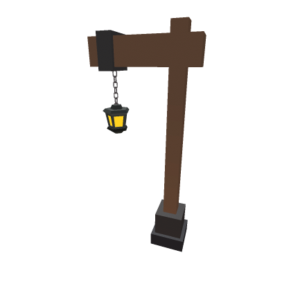 low poly street light