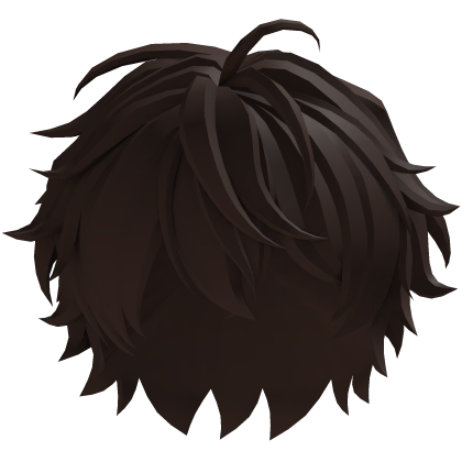 Brown Messy Anime Hair
