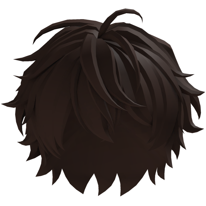 Brown Messy Anime Hair
