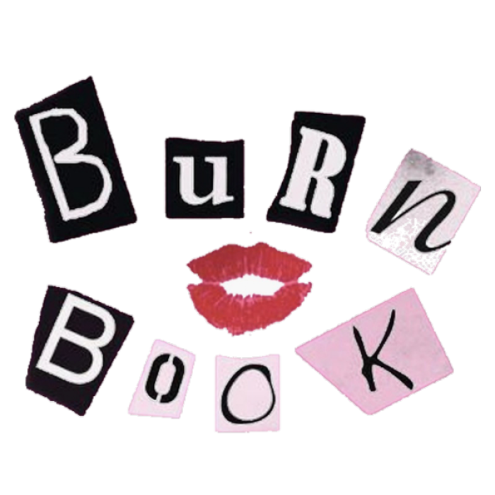 TB PNG Burn Bad Girly Book Logo Y2K Preppy Emo Roblox decal