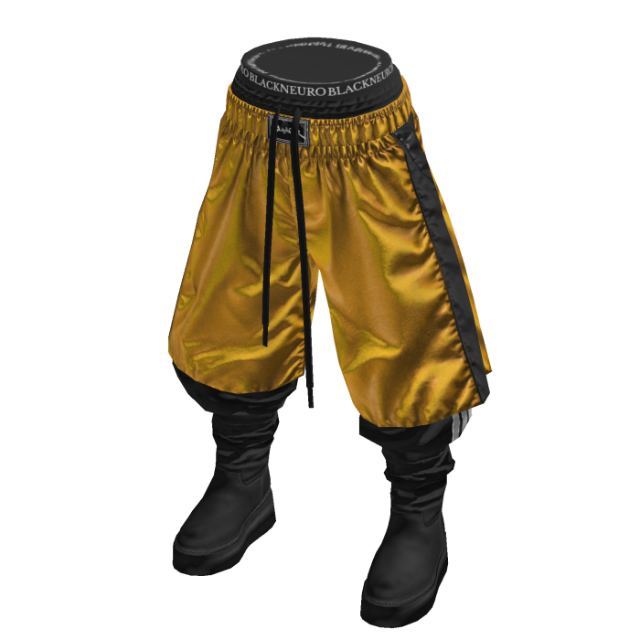 💗 Layered Boxer Pants w/ Boots _ Yellow