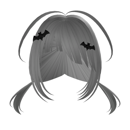 Grey halloween pigtails