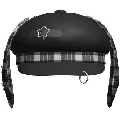 Kawaii Bunny Cap Black&White