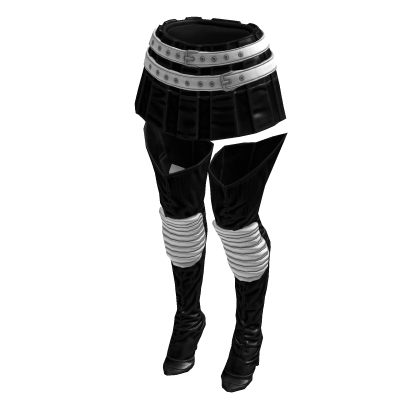 Fashionista Boot Chic Skirt (Black White)