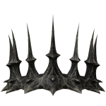 Dark Gothic Silver Ash Bone Crown