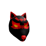 Deadly Dark Kitsune Head