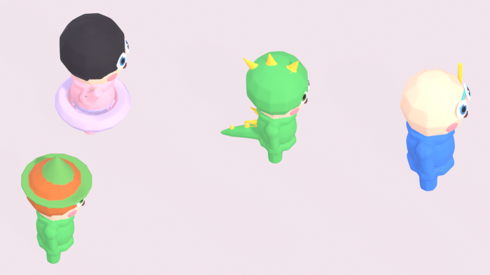 Low Poly Cute Character Pack x40 Chibi Style NPCs preview 5