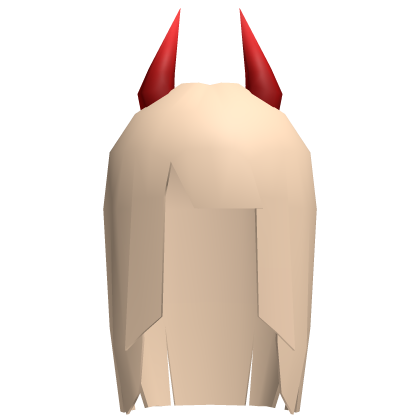 Low Poly Halloween Devil Horns Emo Hair Blonde Roblox item