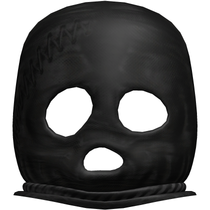 black grunge horror face mask
