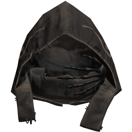 Brown Emo Skeleton Cross Grunge Gothic Hood
