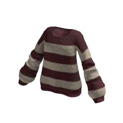 Knit Striped Sweater Oversized thumbnail