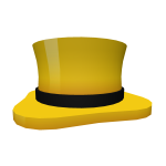 Rich Man Top Hat - Gold