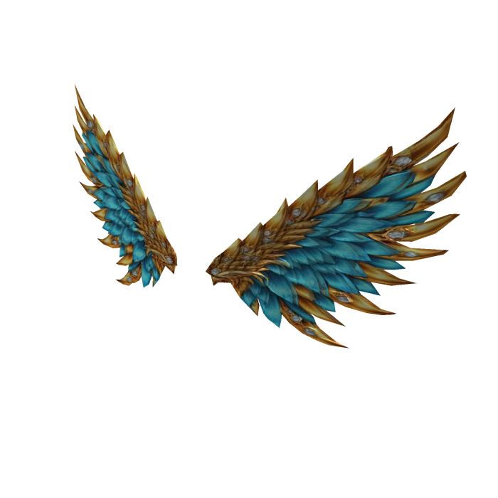 Golden turquoise Wings small