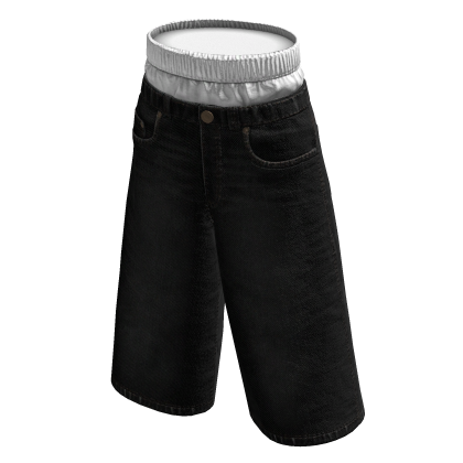 Black Baggy Jorts