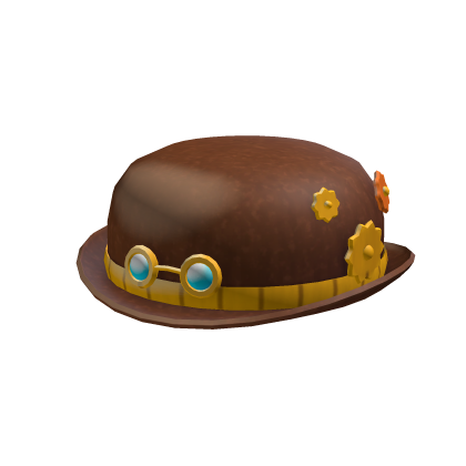 Clockwork Brass Bowler Hat