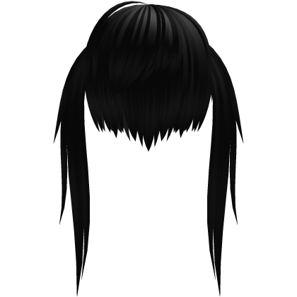 black alt vkei anime cute scene cut w pigtails Roblox item