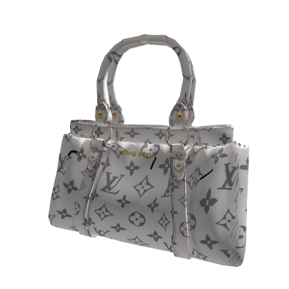 Designer Luxury Rich LV White Hangbag