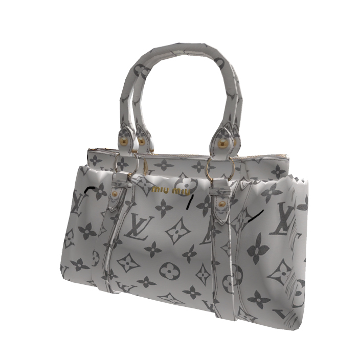 Designer Luxury Rich LV White Hangbag