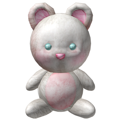 Kawaii Teddy Bear Back Accessory (White) Roblox item